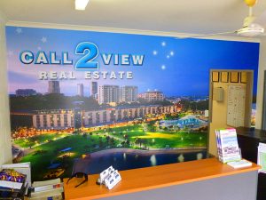 call 2 view wall mural