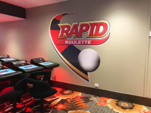 RAPID ROULETTE CUT TO SHAPE WALL GRAPHIC