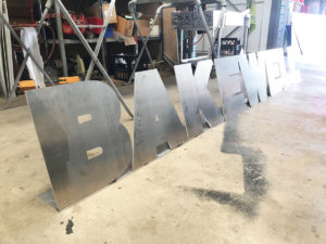 laser cut aluminium letters